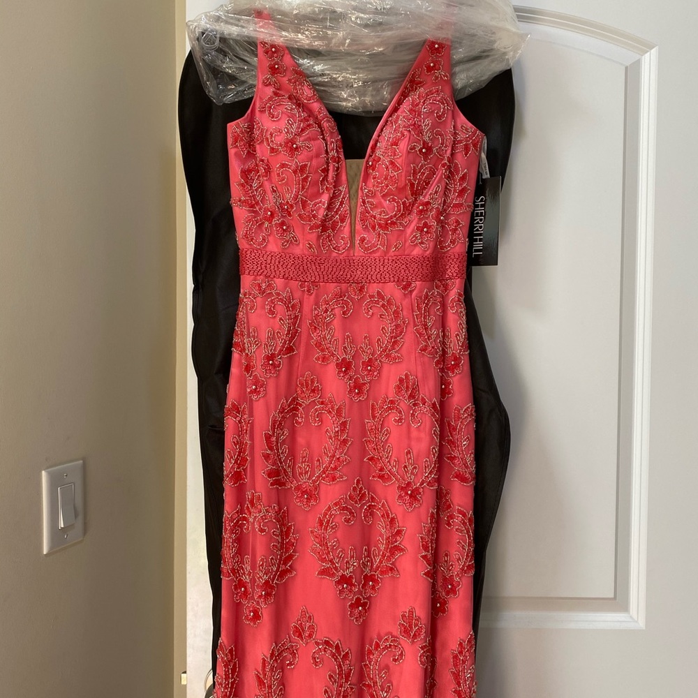 Sherri Hill #32353 Coral Dress